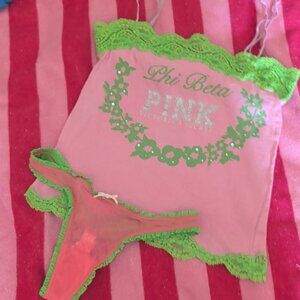 SOLD ON MERC VS PINK Vintage Tank Panty Set